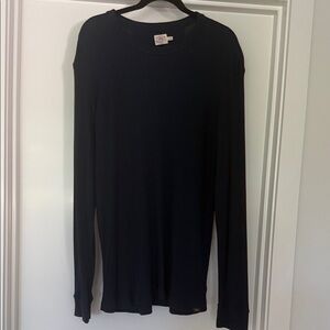 Faherty Blue Long Sleeve Thermal Shirt XXL